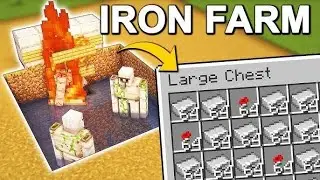 Easiest Iron Farm 😎😎 In Minecraft || Minecraft survival series || #minecraft #minecrafthindi