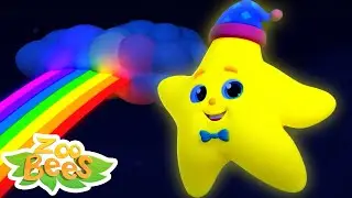 Funkeln funkeln kleiner stern | Deutsche kinderlieder | Kinderreime | Zoobees | Musik für kinder