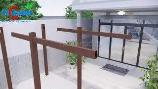 Lam gỗ nhựa làm giàn hoa Pergola kèm hướng dẫn - Gỗ Nhựa TecWood