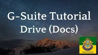 Google G-Suite Tutorial: Drive (Docs)