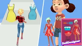 Doll Designer 👗👸👗 All Levels Gameplay Trailer Android, iOS DD1GP5