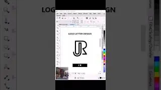 JR Logo Letter Design in CorelDRAW 
