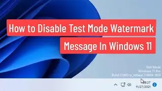 How to remove test mode notification | Test mode disable windows 11 or 10 similar ver