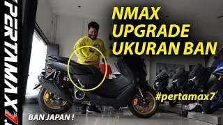 Review Orang Pendek Naik Yamaha NMAX Upgrade Ukuran Ban 150 Jadi Sejinjit Apa #yamaha #nmax #modif
