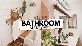 My DIY Small Bathroom Makeover | UNDER $500!