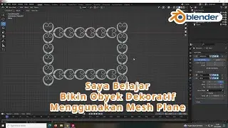 Cara bikin obyek dekoratif sederhana di Blender