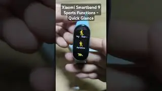 Xiaomi Smartband 9 Sports Functions - Quick Glance