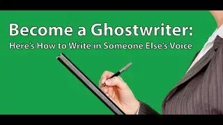 Becoming a Ghostwriter || Make Money from Home Freelance Writing