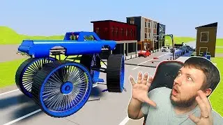 ВЛЕТЕЛ В ГОРОДОК НА ОГРОМНОЙ СКОРОСТИ! - РП СИТУАЦИЯ В BRICK RIGS