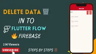 Crud operation in flutter using firebase| crud operations in flutterflow| swipe to delete in flutter
