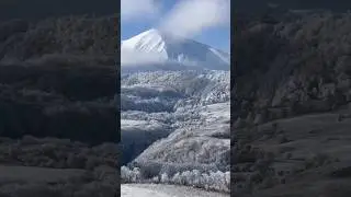 На видео зима в Казбековском районе.
