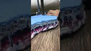 Раскрой ткани сабельным ножом
