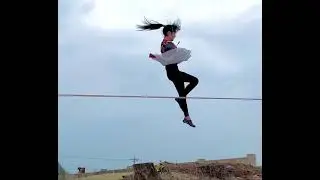 “Kunoichi くノ一” slackline スラックライン　岡澤恋