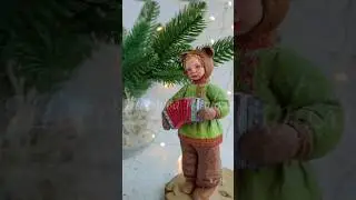 мишка-мишка. Авторские коллекционные игрушки на елку .