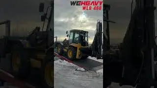 Транспортировка экскаватора погрузчика WLB468