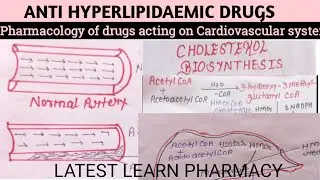 Anti hyperlipidaemic Drugs | Hyperlipidaemia | Pharmacology of drugs acting on CVS | U-1 L-8 (Part1)