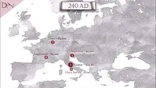 Top 5 largest cities in Europe through history