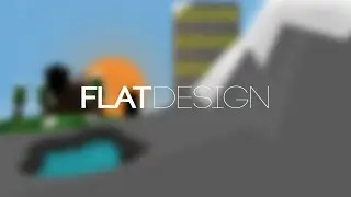 Speed Art - The mountain. [FLAT]