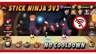 Stickman Ninja 3v3 Battle MOD APK 2024 - No Cooldown