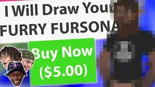 I Paid A FURRY on FIVERR To Make My FURSONA... 2