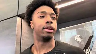 Michigan State QB Aidan Chiles post-practice 3-26-24