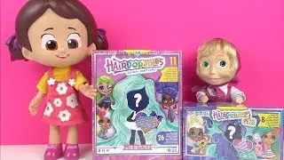 Hairdorables bebekler sürpriz paket 2.seri dev saçlı Maşa Niloya renk değiştiren aksesuar oyuncak