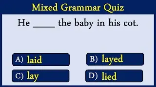 Mixed Grammar Quiz 56:  Can You Score 10/10 In This Quiz?