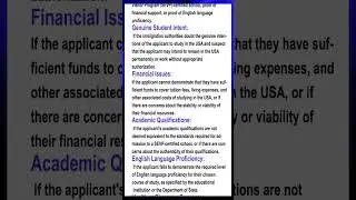Top Reasons Student Visas for the USA Are Refused