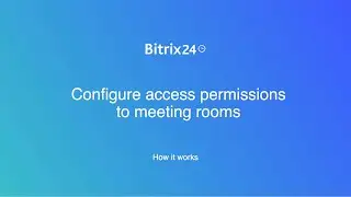 Configure access permissions to meeting rooms