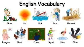 English Vocabulary | Action Words with Sentences