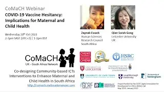 CoMaCH Webinar: COVID-19 Vaccine Hesitancy - Opportunities for Digital Health