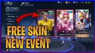 NEW EVENT FREE SKINS NANA , BRUNO , MIYA MOBILE LEGENDS BANG BANG