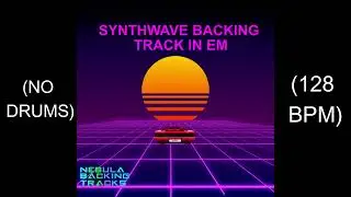 Synthwave Backing Track in Em (No Drums, 128 bpm)