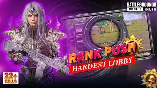 👿 Best Conqueror Lobby Gameplay 🥵: Bgmi Squad Rank Push : Hip Fire Drills Bgmi