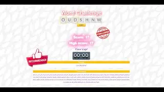 Word Challenge HTML5 Game