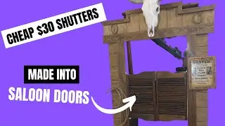 Modification From Shutters to Saloon Doors