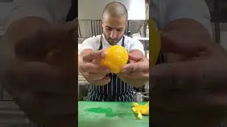 How To Segment An Orange Like A Chef? 🍊🔪 #shorts