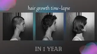 Hair growth - Time lapse - 1 year - Zapuszczanie włosów | Sandra Jurczak