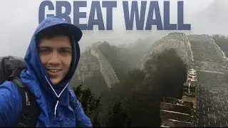 ВЕЛИКАЯ КИТАЙСКАЯ СТЕНА - НОЧЕВКА В ПАЛАТКЕ | GREAT WALL - CRAZY HIKING WITH SLIPPING ON THE WALL