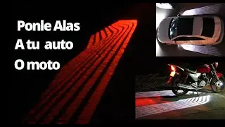 Como Instalar el Efecto Alas de Angel para Auto moto o Bicicleta 【Review Banggood.com】