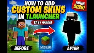 How to Add Custom Skins in TLauncher (2026 Guide) | Easy Minecraft Tutorial