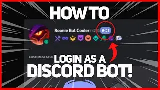 How to Log into a BOT ACCOUNT in Discord!!!! (2020 Updated)