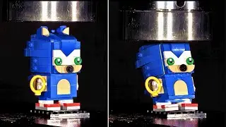 Sonic Characters CRUSHED By Hydraulic Press 🤩 #Sonic #Lego #Mario