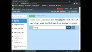 85 WPM | Normal typing test | 10fastfingers.com