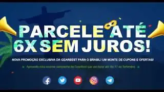 Parcelamento sem juros voltou na Gearbest! (Cupons de desconto na descrição)