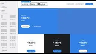 Introducing Radzen Blazor UI Blocks