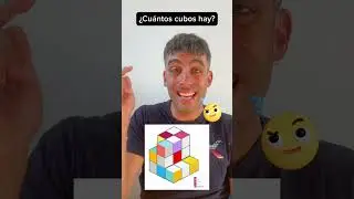 ¿Cuántos cubos hay en la siguiente figura? 🧐 #acertijo #matematicas