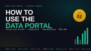 how to use PSX data portal (Part 2)