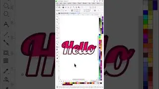 Simple Text Effect in CorelDraw  