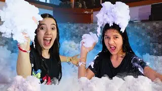 We made a GIANT CLOUD in the JACUZZI ☁️